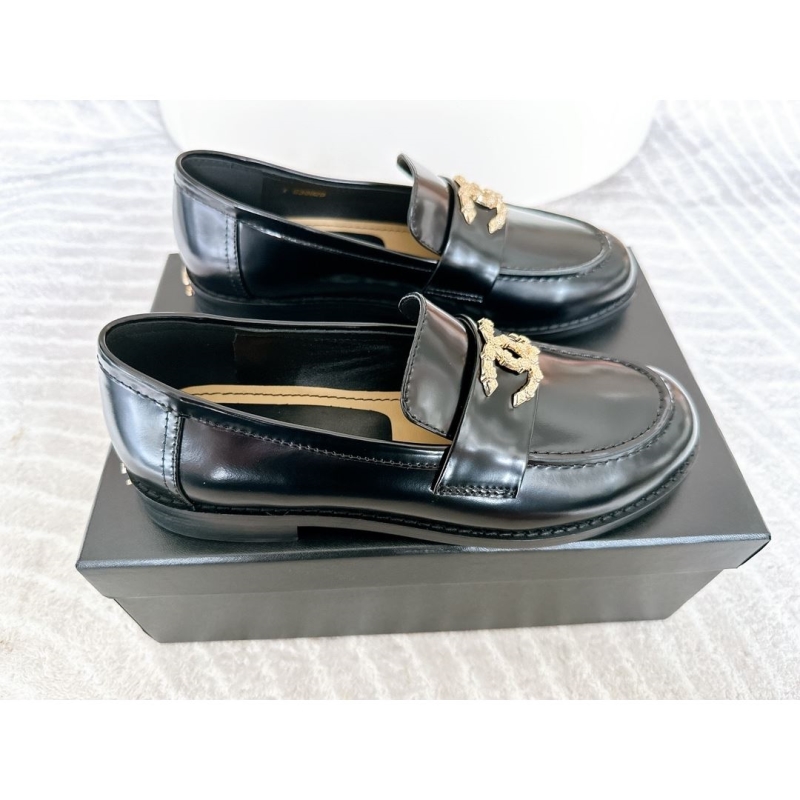 Ch*el leather shoes